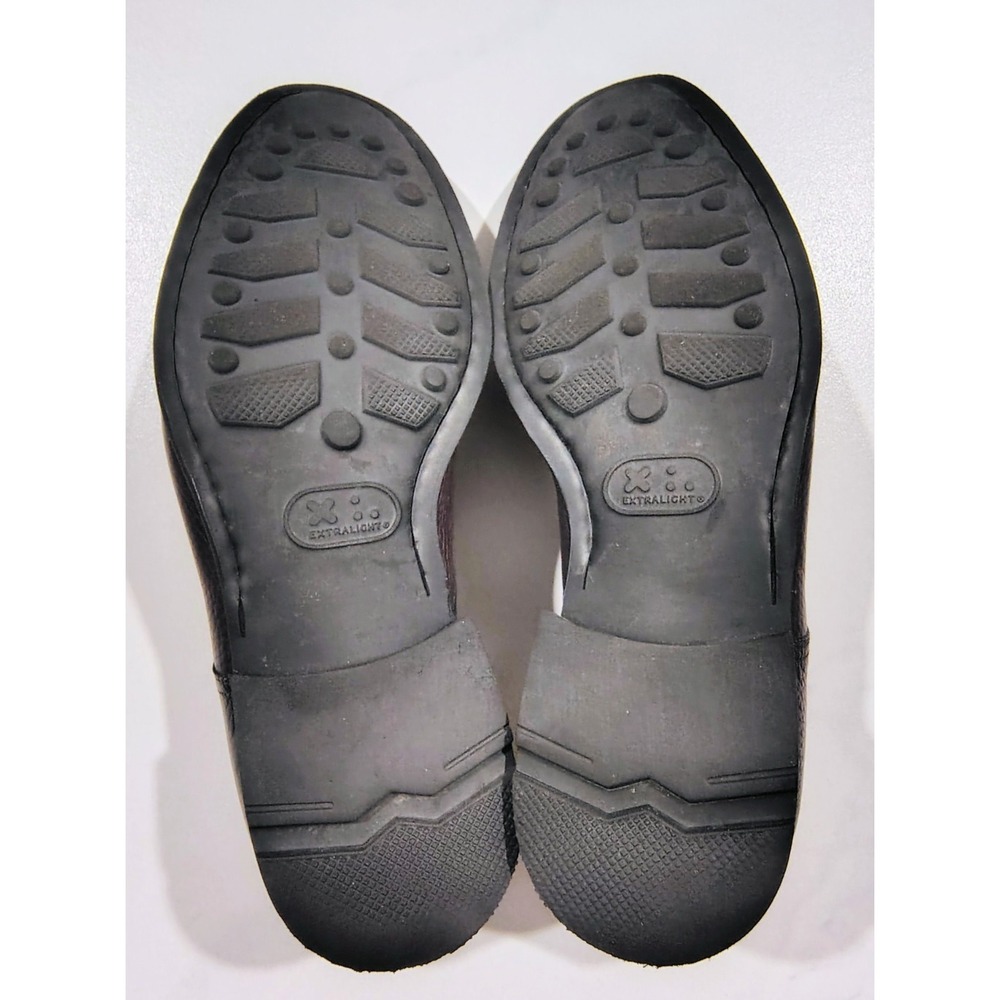 Magnanni Mens Monk Strap Dress Shoes 9.5M Dark Gray Burnished Leather Extralight - Picture 13 of 15